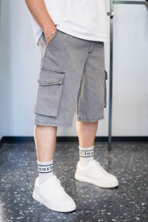 Short – Cargo Jean |  Grey