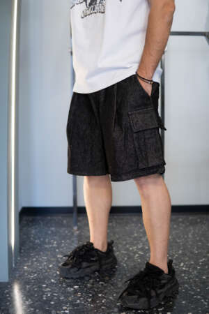 Short – Cargo Jean |  Black