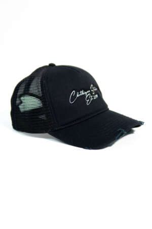 Hat Net Embroidery –  Black
