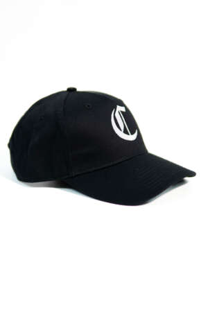 Hat White Embroidery Monogram –  Black