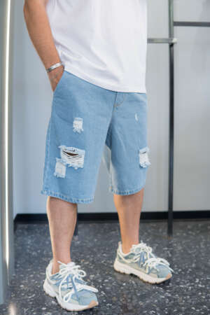 Short – Jean Ripped | Blue