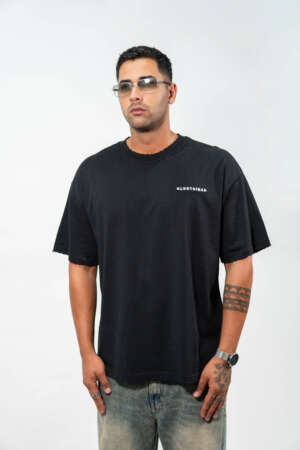 Oversized Tee | Ripped | Black