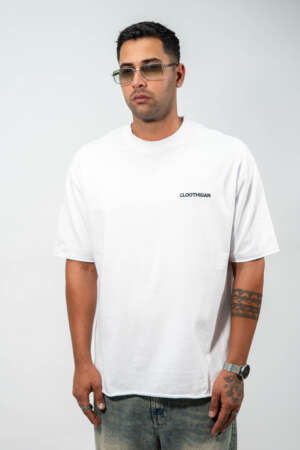 Oversized Tee | Embroidery | White