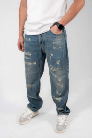 Jean Destroyed  |  Blue Regular Fit