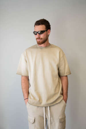 Oversized Tee | Fade Beige