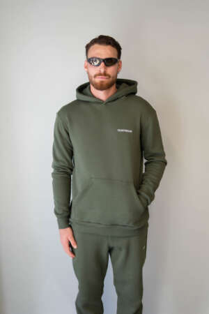 Hoodie - Logo Embroidered | Khaki