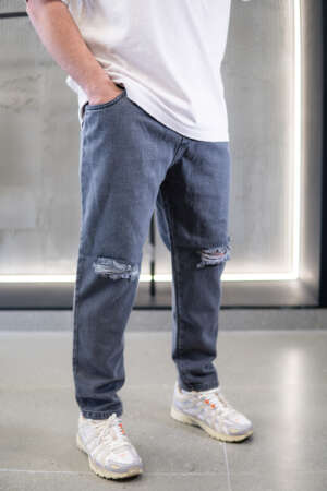 Jean – Ripped Knees |  Grey