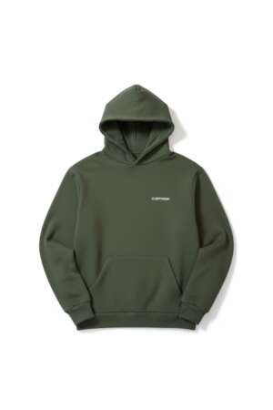 Hoodie - Logo Embroidered | Khaki