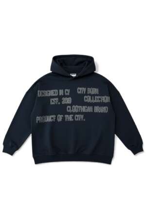 Hoodie -Front Print | Black