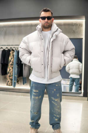 Grey Puffer Jacket