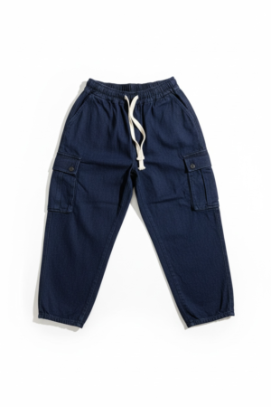 Blue Cargooligan Jean Crop