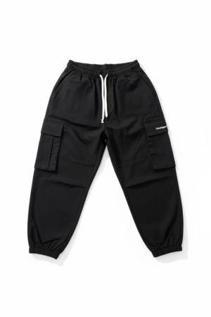 Cargo Pant | Elastic Cuff Black