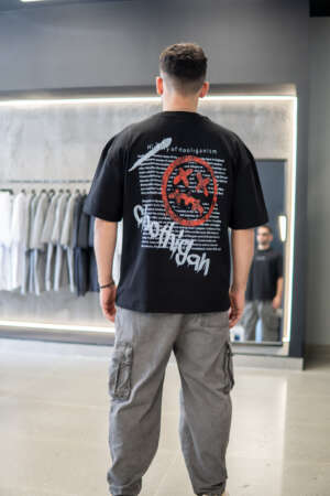 Oversized T-shirt Bad Face | Black