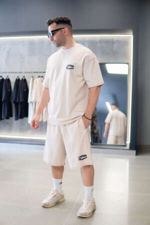 Set Washed Beige Oversized Fit