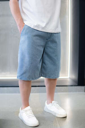 Short – Jean Oversized Fit | Washed Blue