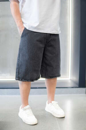 Short – Jean Oversized Fit | Washed Black