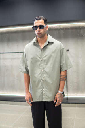 Khaki Oversized Shirt