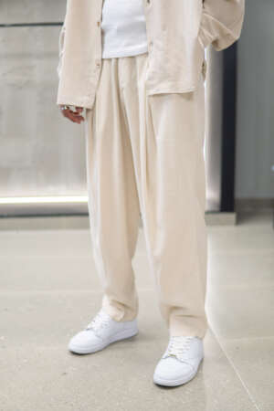Beige Linen Pant