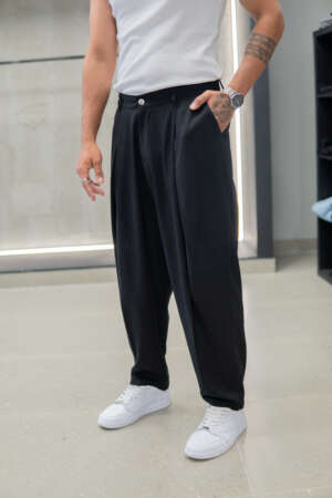 Black Linen Pant