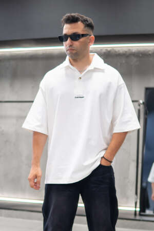 Oversized Polo Tee - White