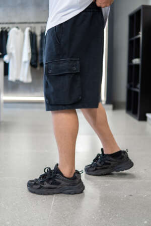 Washed Black - Cargo Short
