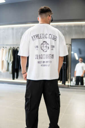 Oversized Tee Athletic Club | White