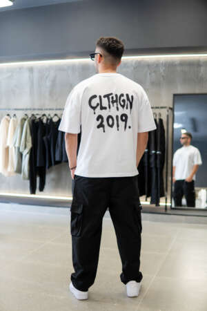 Oversized Tee Spray 19 | White